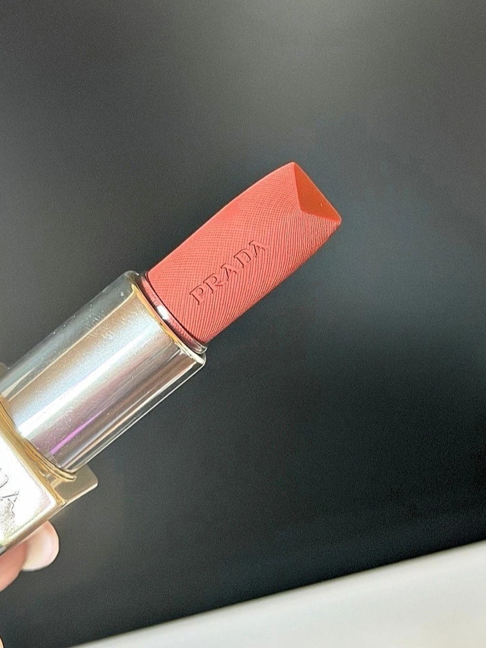 Prada Monochrome Hyper Matte B03 Mahogany Lipstick NWT - Picture 6 of 7
